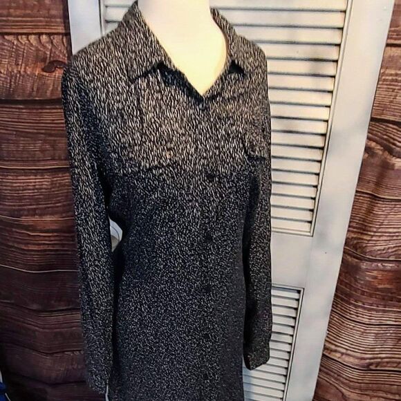 Lord & Taylor Lg Speckled Shirtdress - Picture 8 of 9